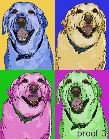 Yellow Labrador Retriever Art Portraits