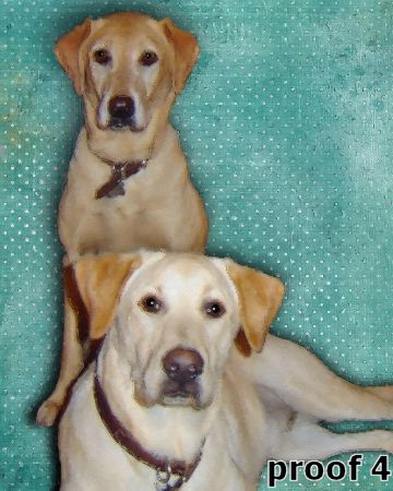 Yellow Labrador Art Breed Specific