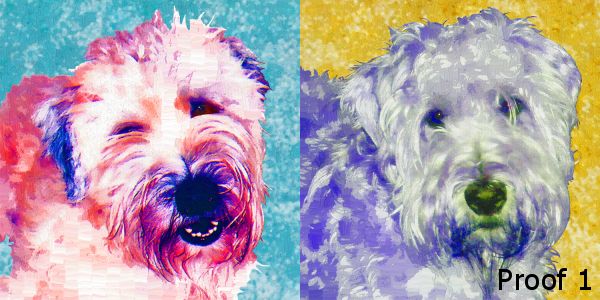 Wheaton Terrier pop art