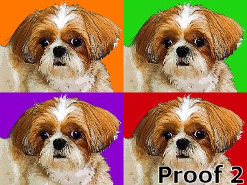 shih tzu pop art pet portrait