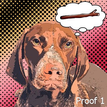 German Short Haired Pointer custom portrait