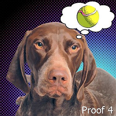 Custom Comic German Short Haired Pointer art