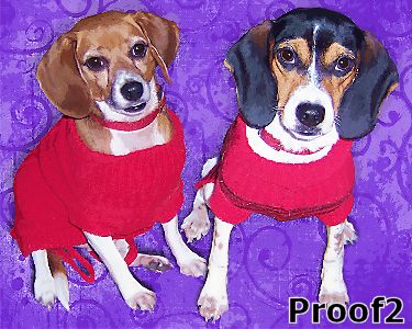 Custom dog art