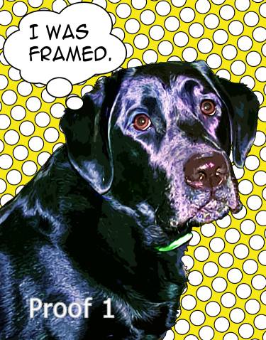 Lichtenstein from your dogs photos custom dog art