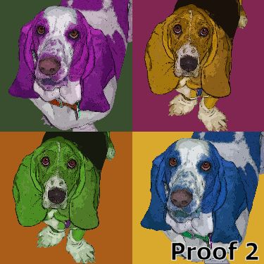 Basset hound breed specific artwork