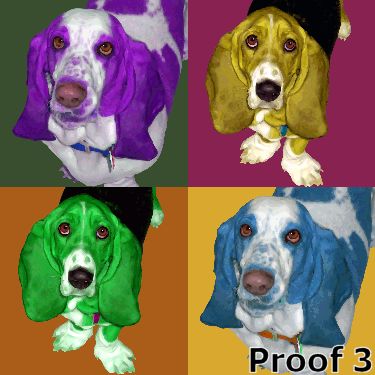 Basset hound portraits and gifts