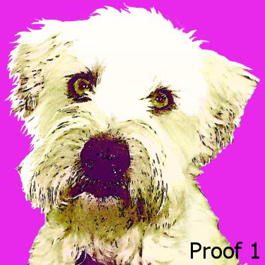 Wheaton Terrier pop art