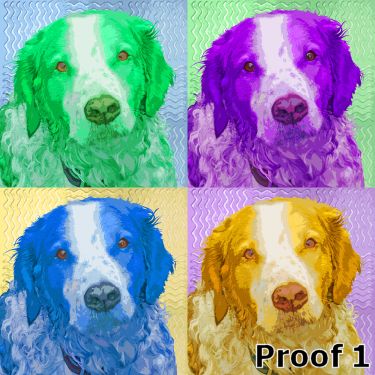 English Springer Spaniel Custom Pop Portrait