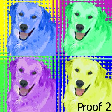 Golden Retriever custom portrait 