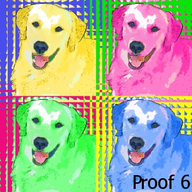 Breed specific Golden Retriever Portraits and Gifts