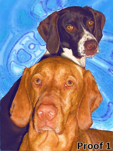 art dog portrait