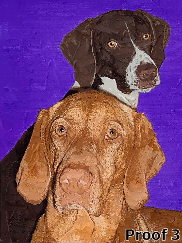 Dog art portrait