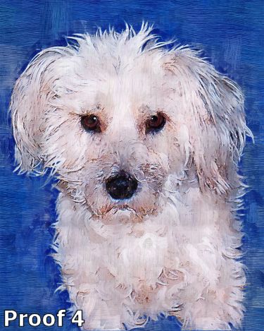 Custom dog art portrait