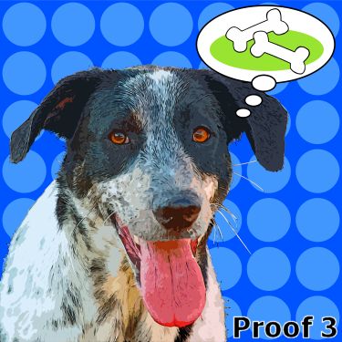 Comic Dog pop art
