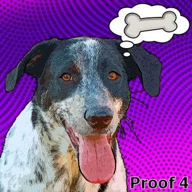 Pop Art Dog Portrait