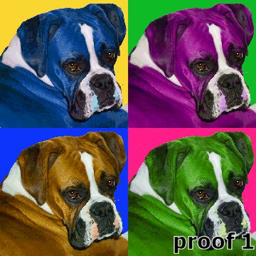 Boxer pop art