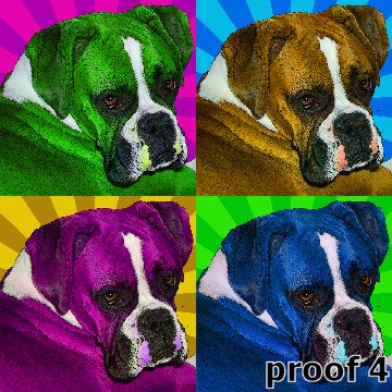 Boxer pop art gifts