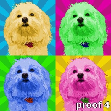 Warhol inspired Havanese portraits and gift items