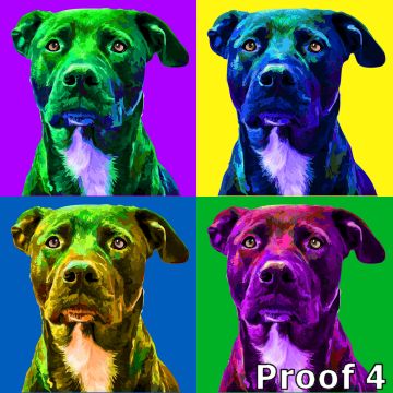 Custom Pop Art dog gifts and portraits