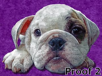 Custom Pop Art Portrait Bulldog