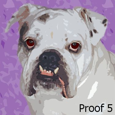 pop art pet portraits Bully Art