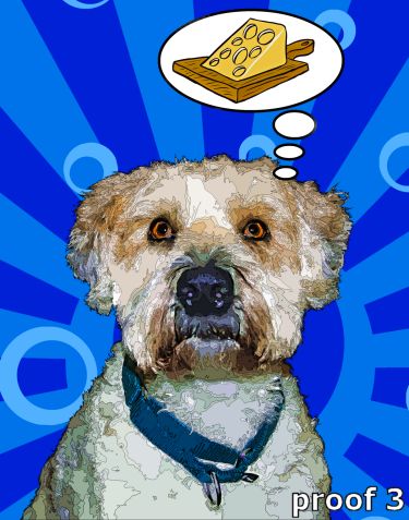 Wheaten Terrier custom art portrait