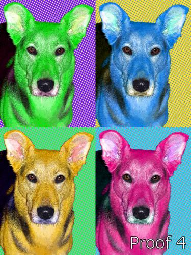 dog pop portraits
