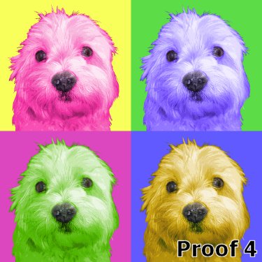 Pop Art custom Maltese portrait
