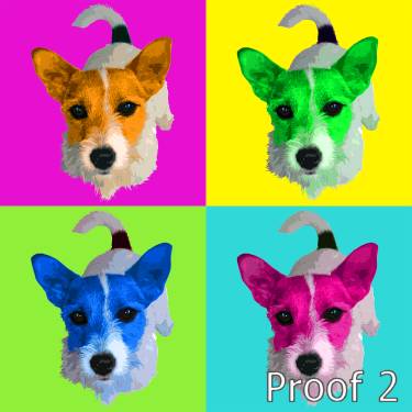 Jack Russell Terrier Pop Custom Art Portraits and Gift Items