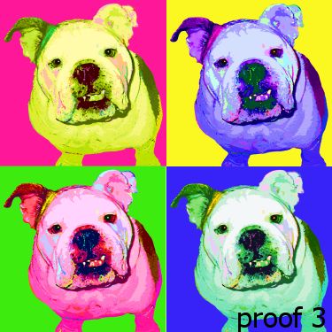 English Bulldog Art Portraits