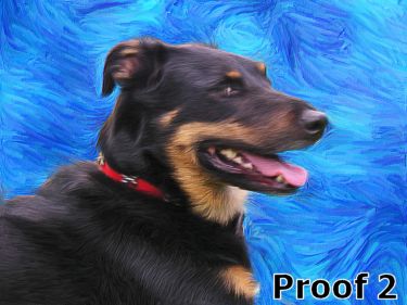 Mutt cool art portrait 