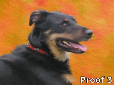 dog portrait art