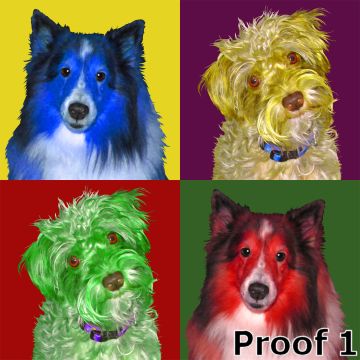 Custom dog portraits