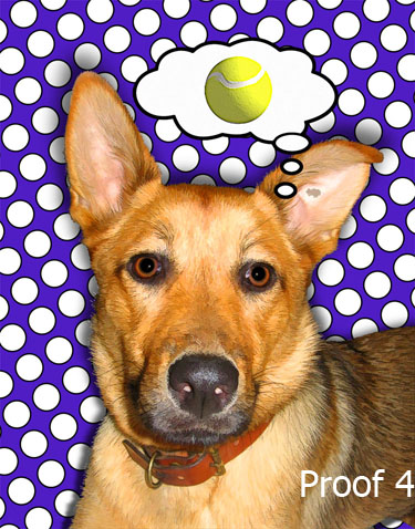Comic Art Dog Portrait