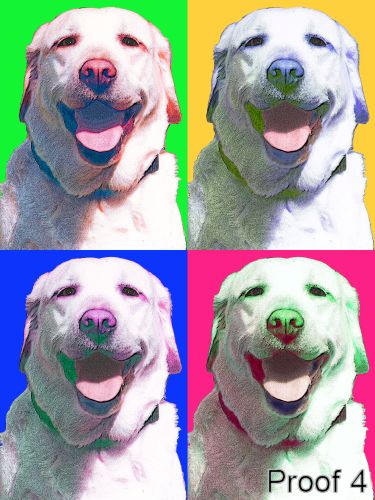 Golden Labrador unique gifts and portraits