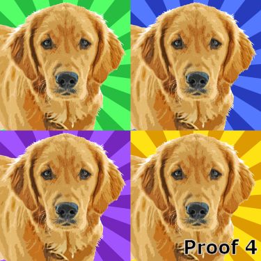 whimsical breed specific Golden Retriever art