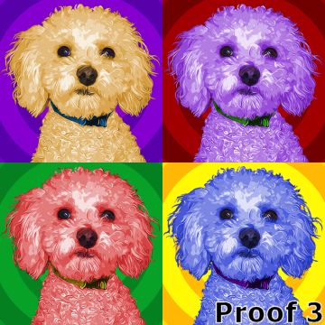 Poodle breed specific art 