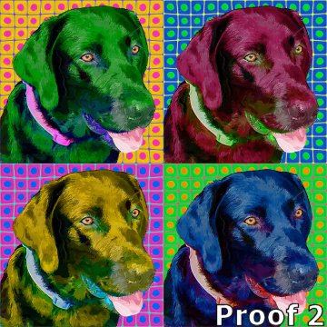 Labrador Retriever art portraits