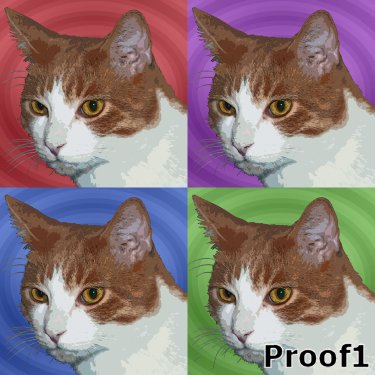 fun cat pop art