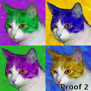 warhol inspired cat art