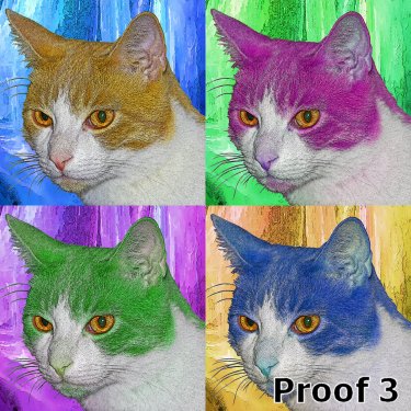 custom cat pop art portraits and gifts