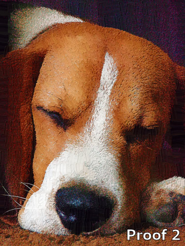 Custom dog pop art portrait Beagle
