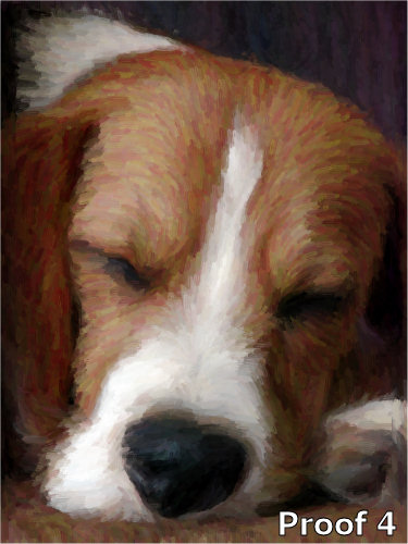  Breed Specific dog art Portrait Beagle