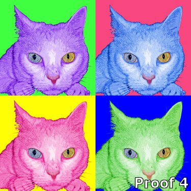 Cat warhol art, portraits and gifts
