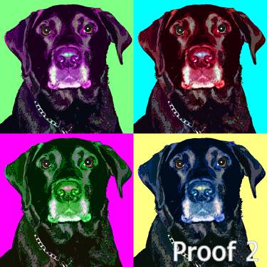 Labrador Retriever art portraits