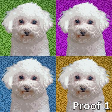 Bichon Frise pop art