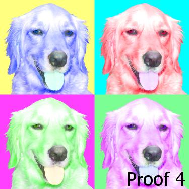whimsical breed specific Golden Retriever art