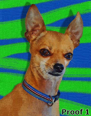 chihuahua pop art pet portrait