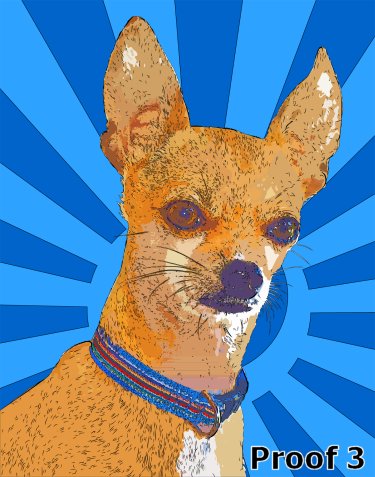 pet pop art portraits and gifts Chihuahua