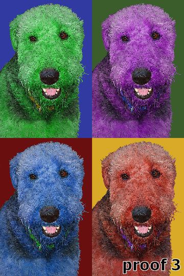 Aireadale breed specific portraits and art